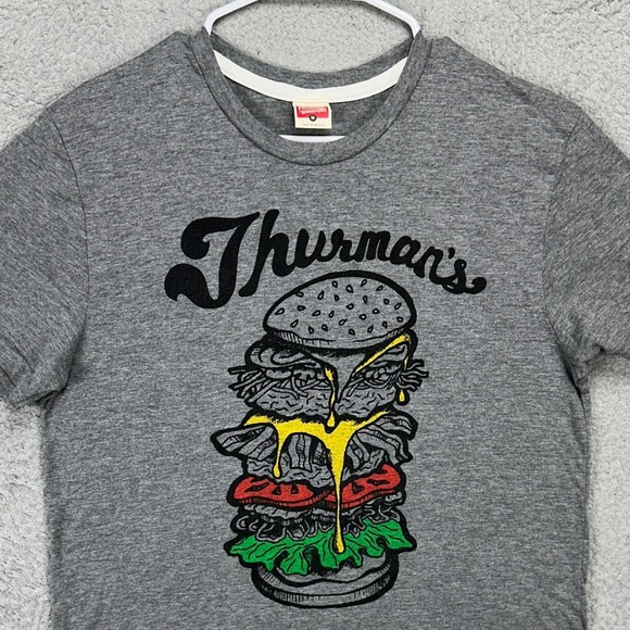 Homage Mens T-Shirt Medium Gray Graphic Print Thurmans Tee Short Sleeve Crewneck - Picture 1 of 8